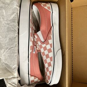 Pink checker vans